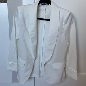 Shein Single Button White Blazer • Small
